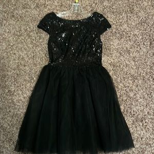 Black sequin dress